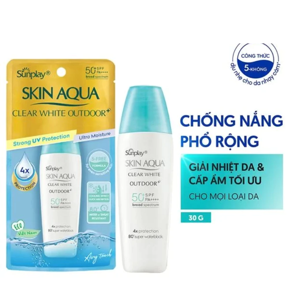 Gel chống nắng Sunplay dưỡng da khi vận động mạnh 30g