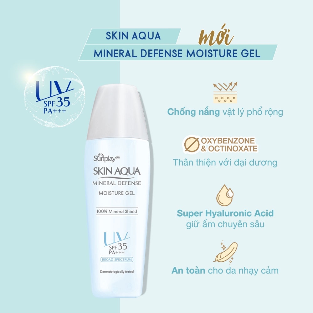 Gel chống nắng Sunplay vật lý bảo vệ da dưỡng ẩm 25g