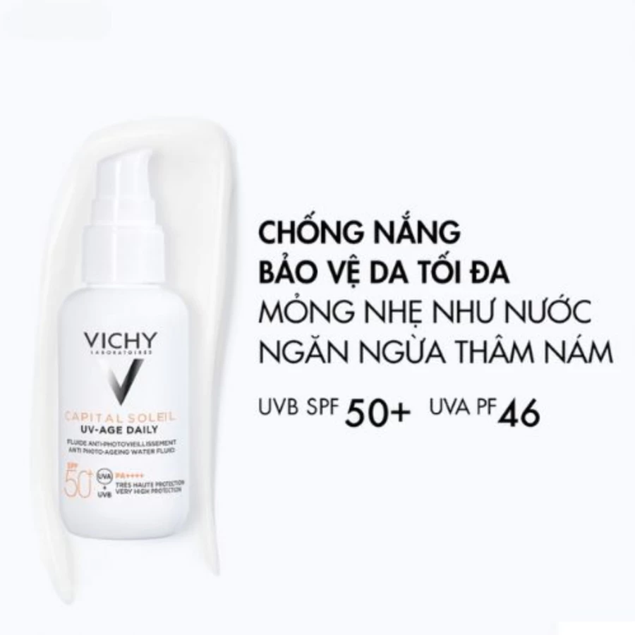 Gel chống nắng Vichy bảo vệ da, ngừa thâm nám 40ml