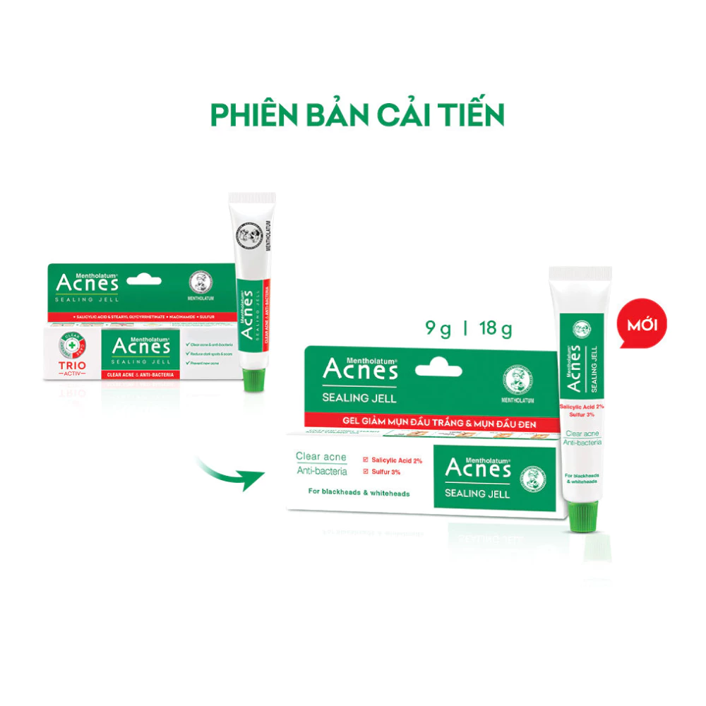 Gel giảm mụn Acnes đầu trắng và đầu đen 18g