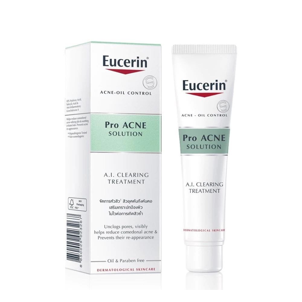 Gel giảm mụn Eucerin dành cho mụn viêm & không viêm 40ml