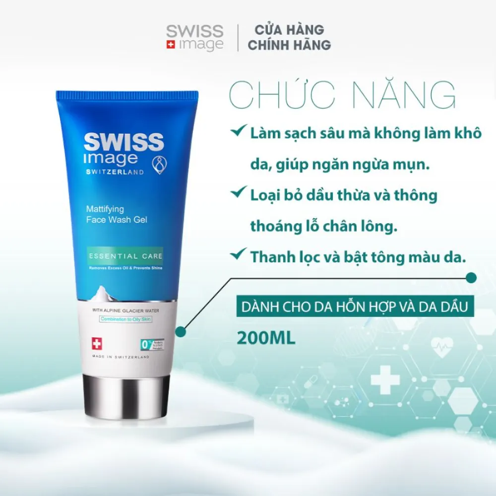 Gel rửa mặt Swiss Image 200ml