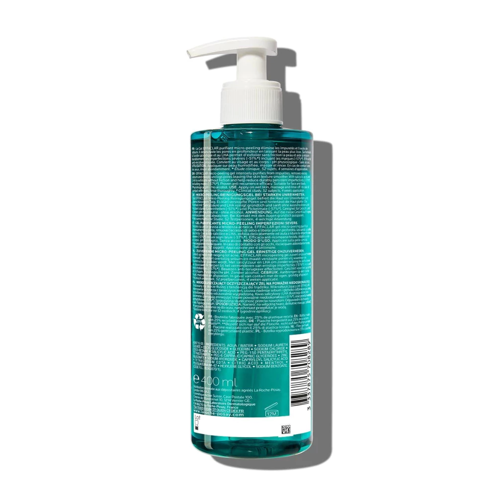 Gel rửa mặt & tắm La Roche-Posay làm sạch và giảm mụn 400ml