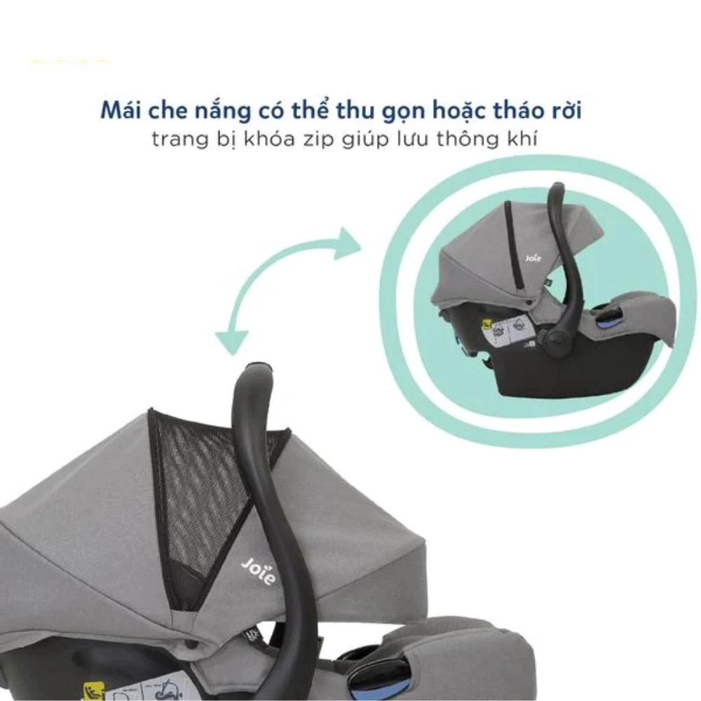 Ghế ngồi ô tô trẻ em Joie i-Gemm 3 Shale /Pebble