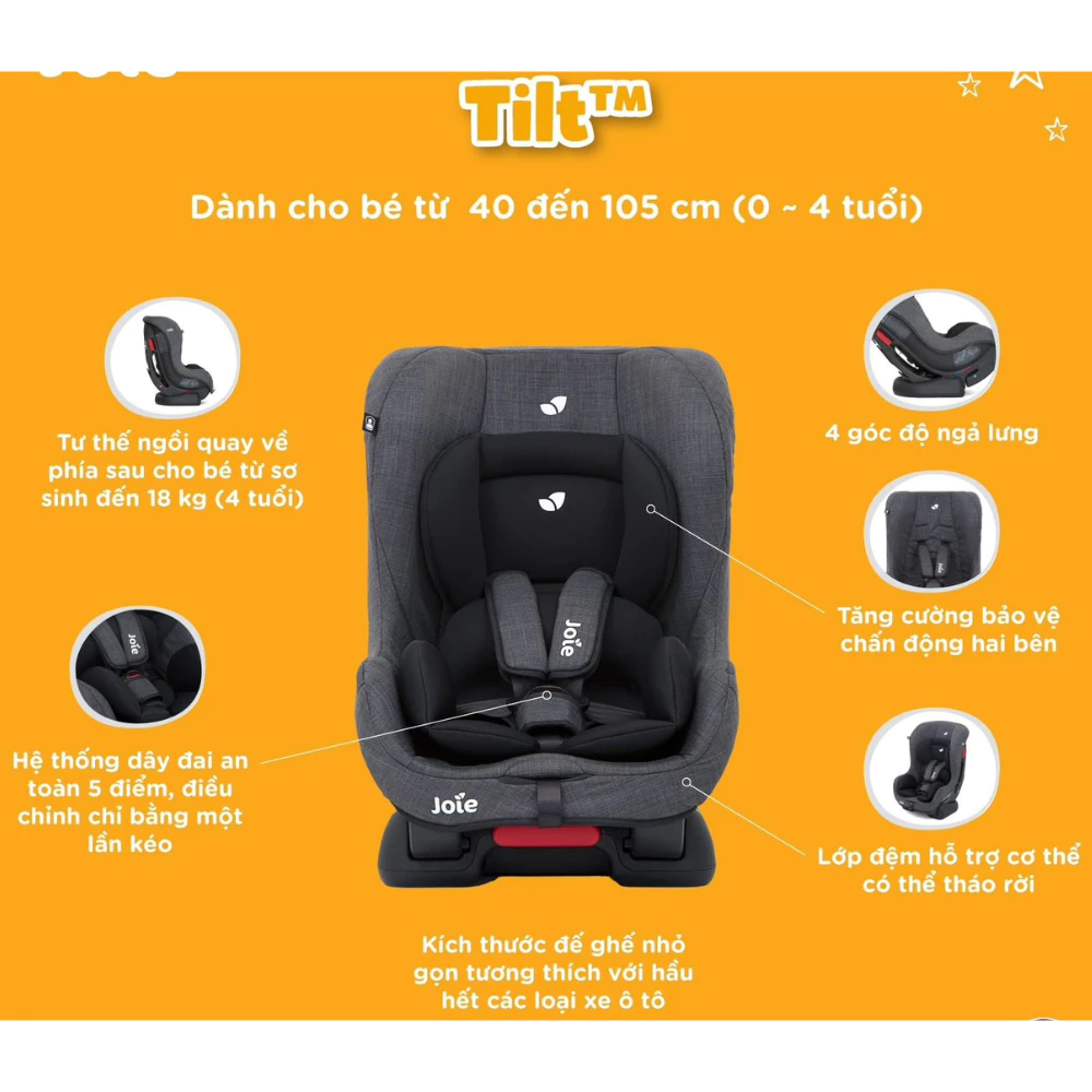 Ghế ngồi ô tô trẻ em Joie Tilt Pavement