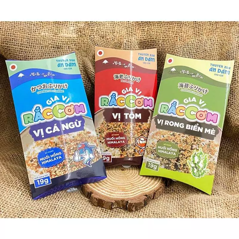 Gia vị rắc cơm Thuyền Xưa nhiều vị 19gr dành cho bé từ 12 tháng tuổi
