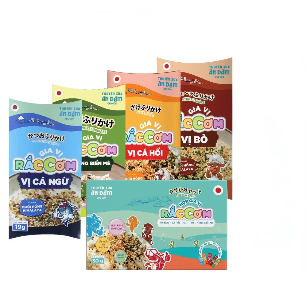 Gia vị rắc cơm Thuyền Xưa nhiều vị 19gr dành cho bé từ 12 tháng tuổi