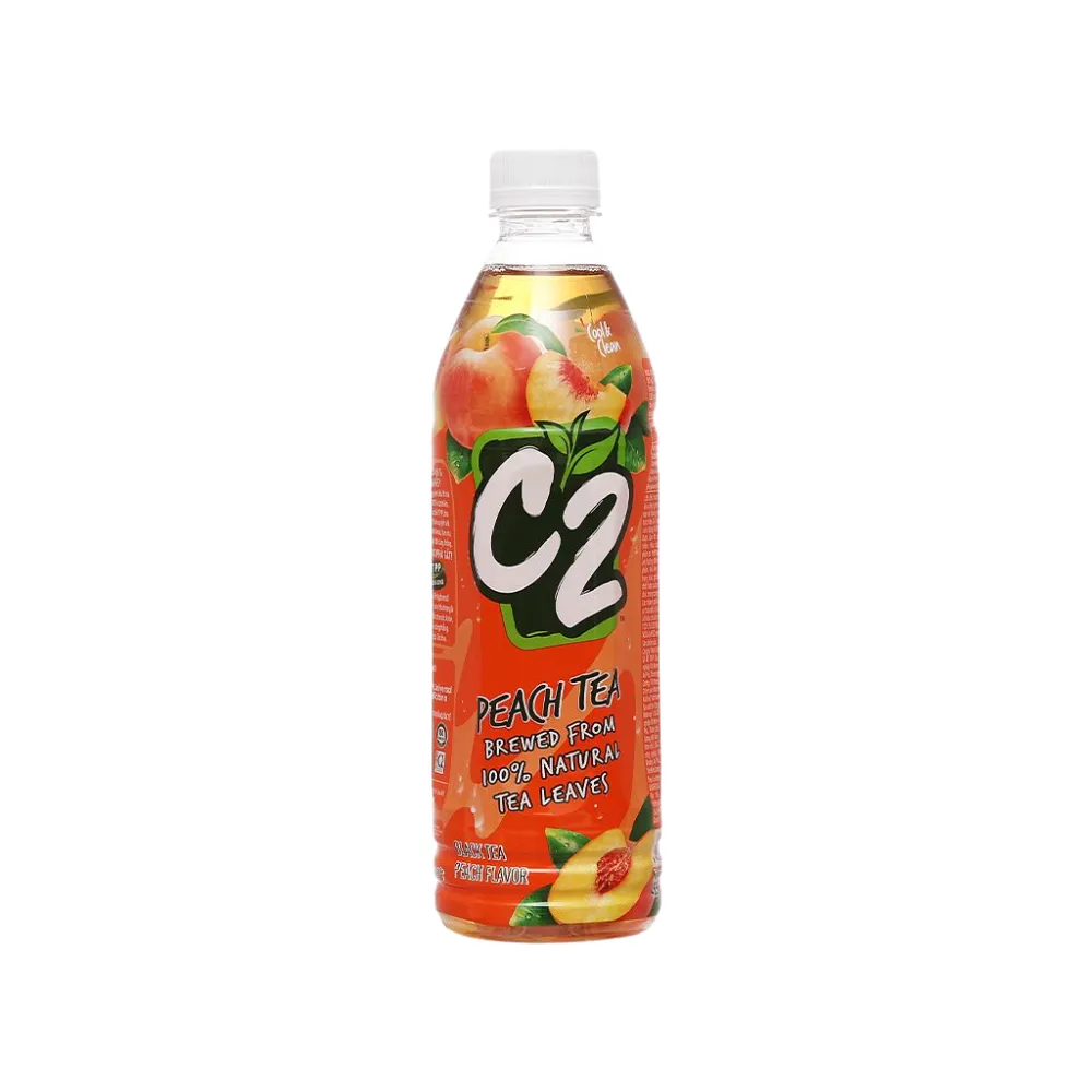 Hồng trà C2 vị đào chai 455ml