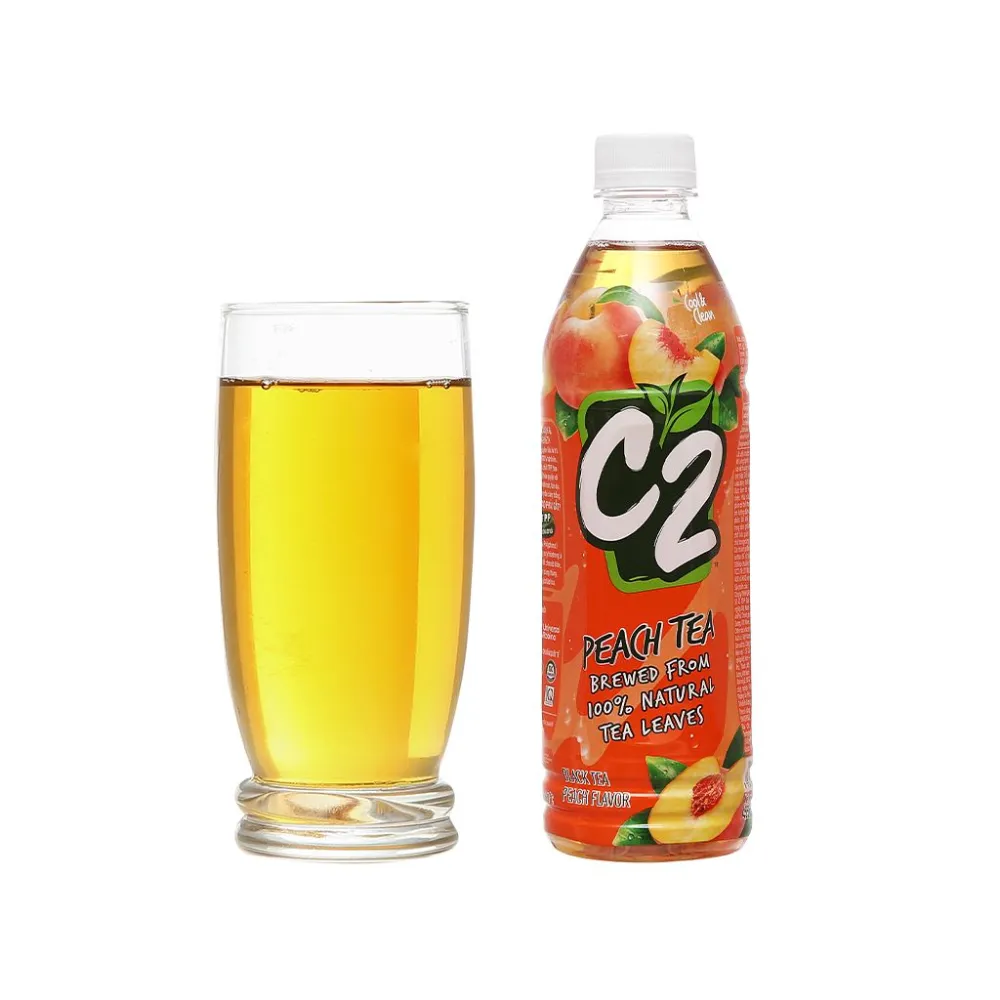 Hồng trà C2 vị đào chai 455ml