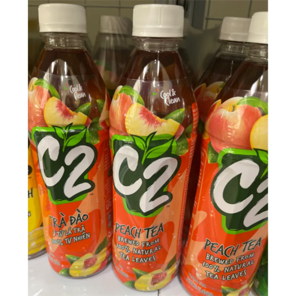 Hồng trà C2 vị đào chai 455ml