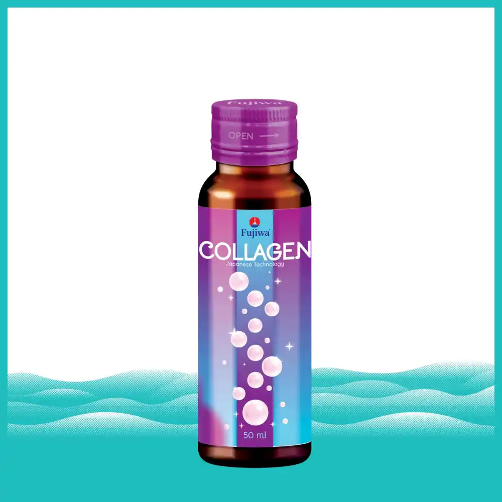 Hộp 10 chai nước uống hỗ trợ làm đẹp và chăm sóc da Fujiwa Collagen 50ml