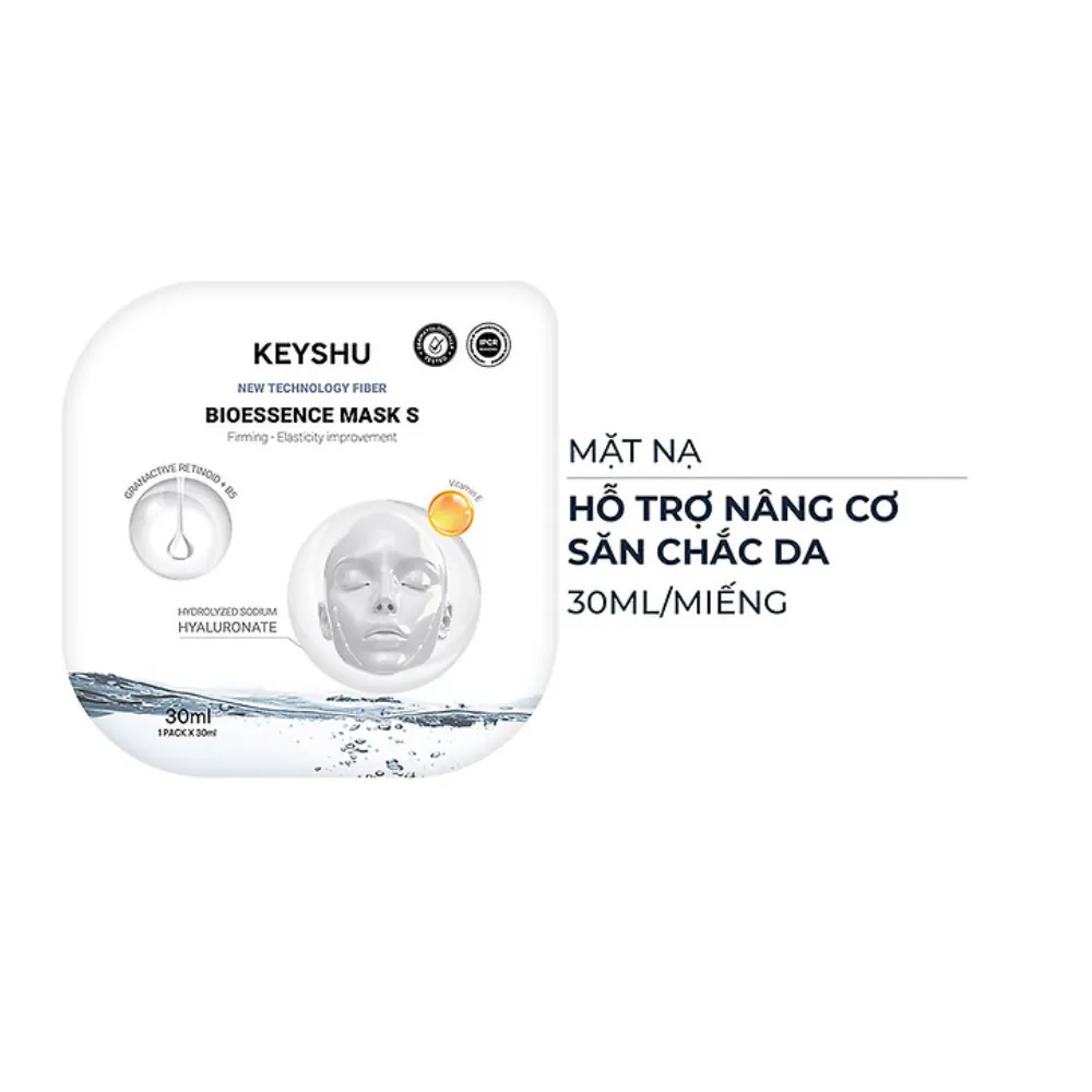 Hộp 10 gói mặt nạ Keyshu nâng cơ 30ml
