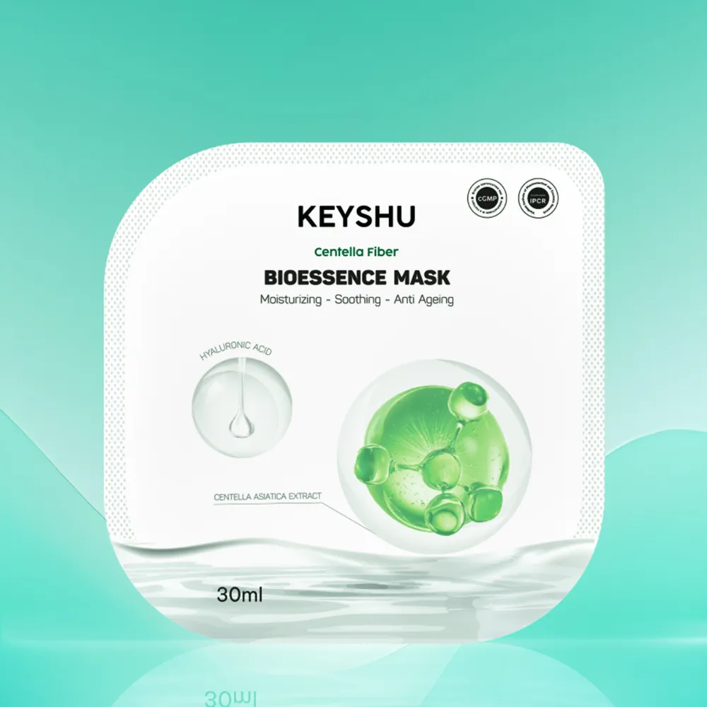 Hộp 10 gói mặt nạ Keyshu sợi sơ rau má 30ml