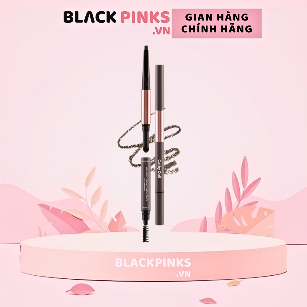 Kẻ mày Cathy Doll 3 trong 1 - #01 Dark Brown/#02 Medium Brown/#03 Ash Brown/#04 Gray Brown 0.16g + 0.4g