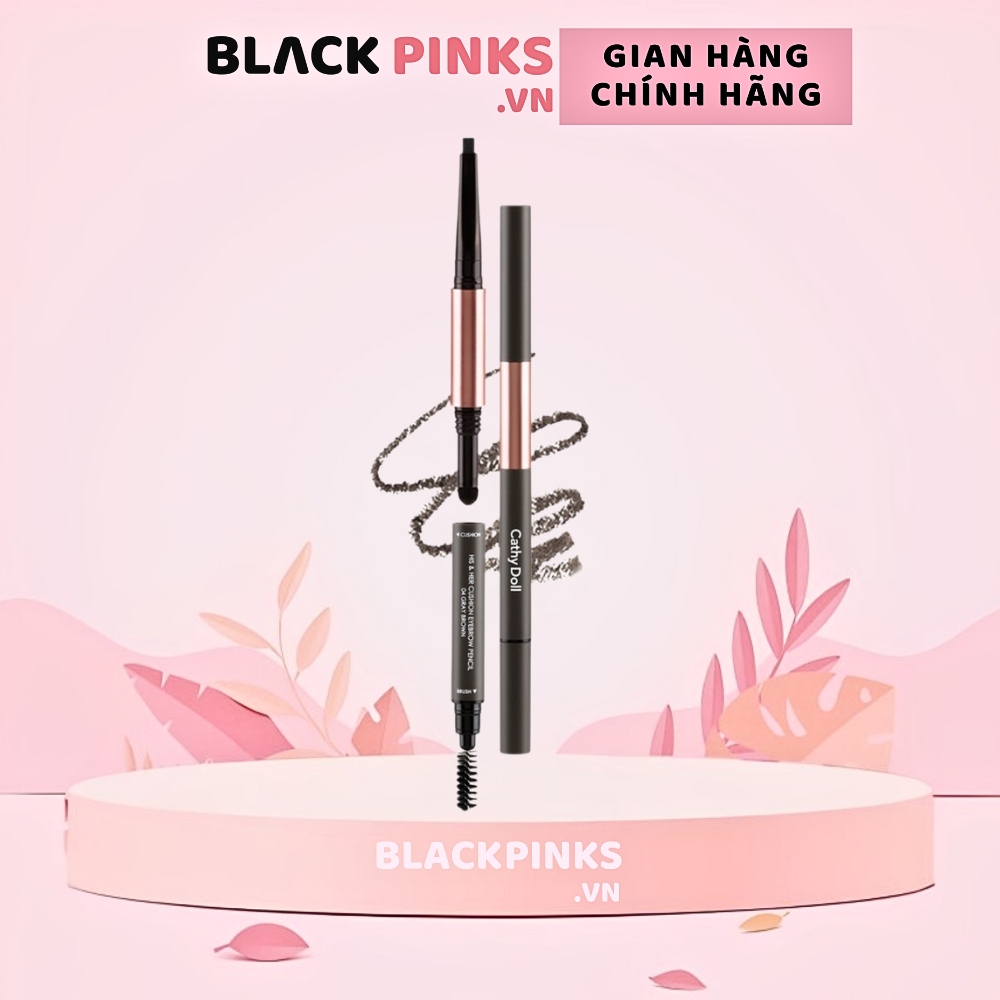 Kẻ mày Cathy Doll 3 trong 1 - #01 Dark Brown/#02 Medium Brown/#03 Ash Brown/#04 Gray Brown 0.16g + 0.4g