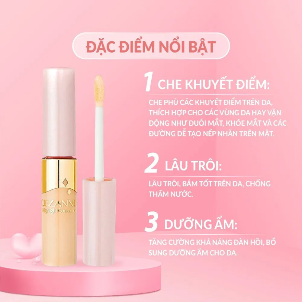 Kem che khuyết điểm Cezanne hightlight 8g