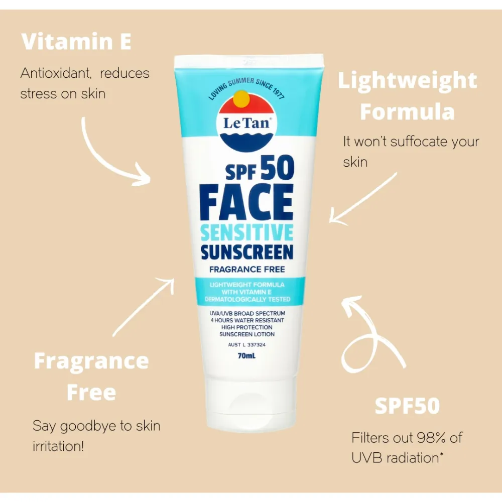 Kem chống nắng Australis Le Tan SPF50 70ml