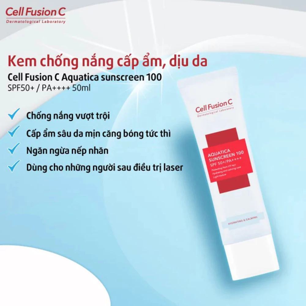 Kem chống nắng Cell Fusion C cấp ẩm dịu da 50ml