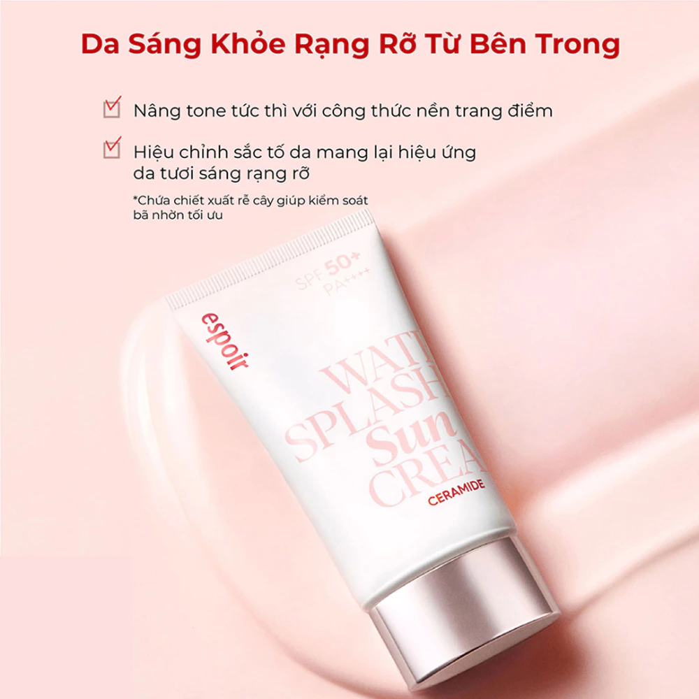 Kem chống nắng Espoir dưỡng ẩm chuyên sâu, nâng tông da 60ml