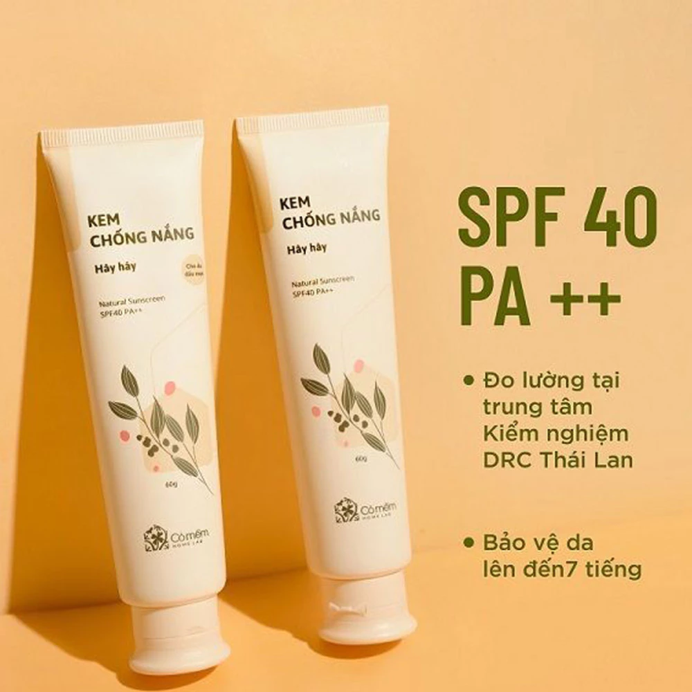 Kem chống nắng Hây Hây Cỏ Mềm cho da dầu mụn/da thường 60g