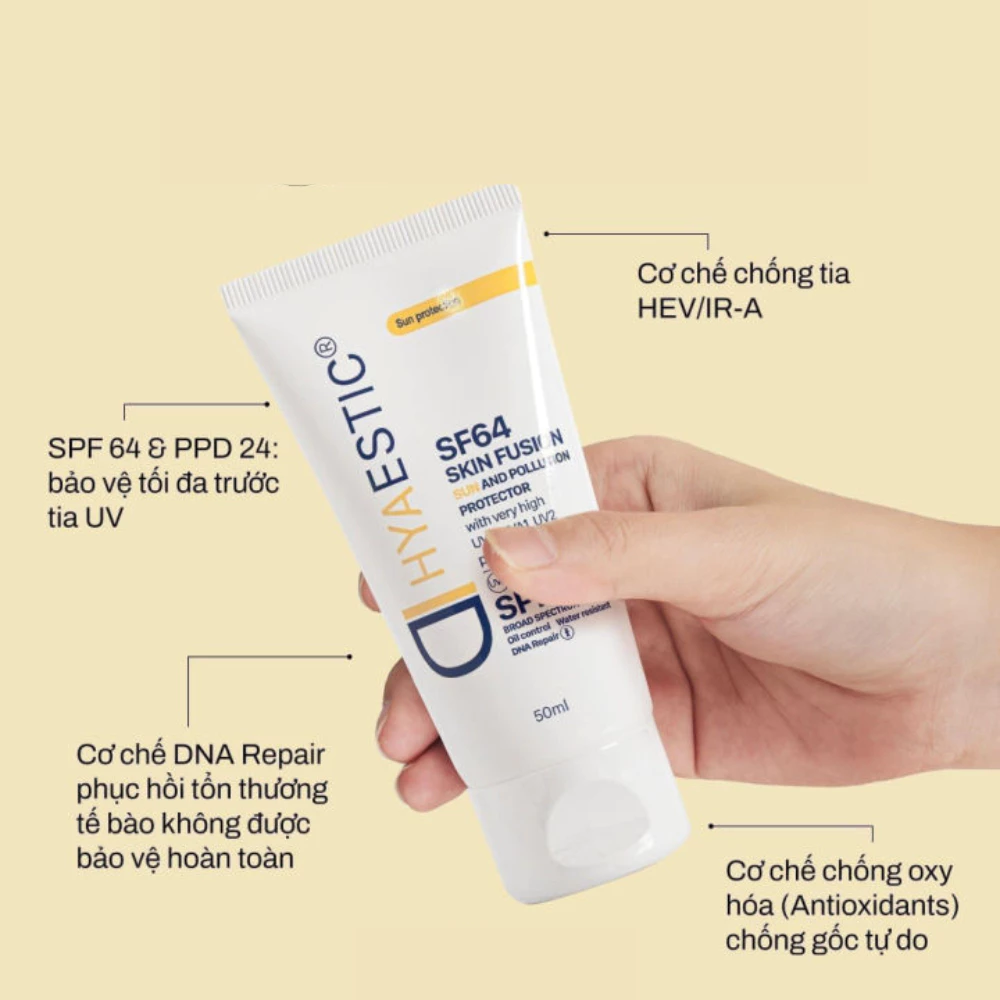 Kem chống nắng Hyaestic SF64 bảo vệ tối đa 50ml