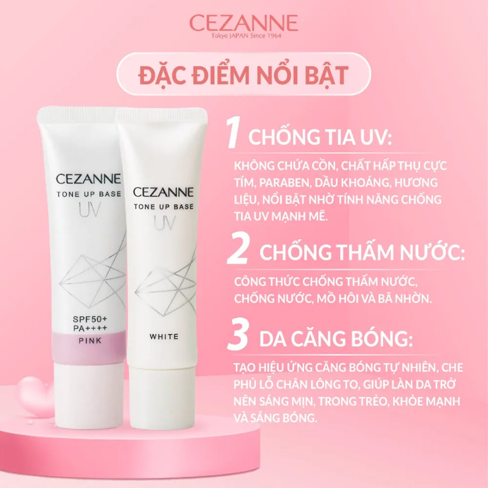 Kem lót Cezanne SPF50+ PA++++ 30g