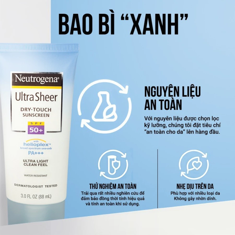 Kem chống nắng Neutrogena Ultra Sheer SPF 50 88ml