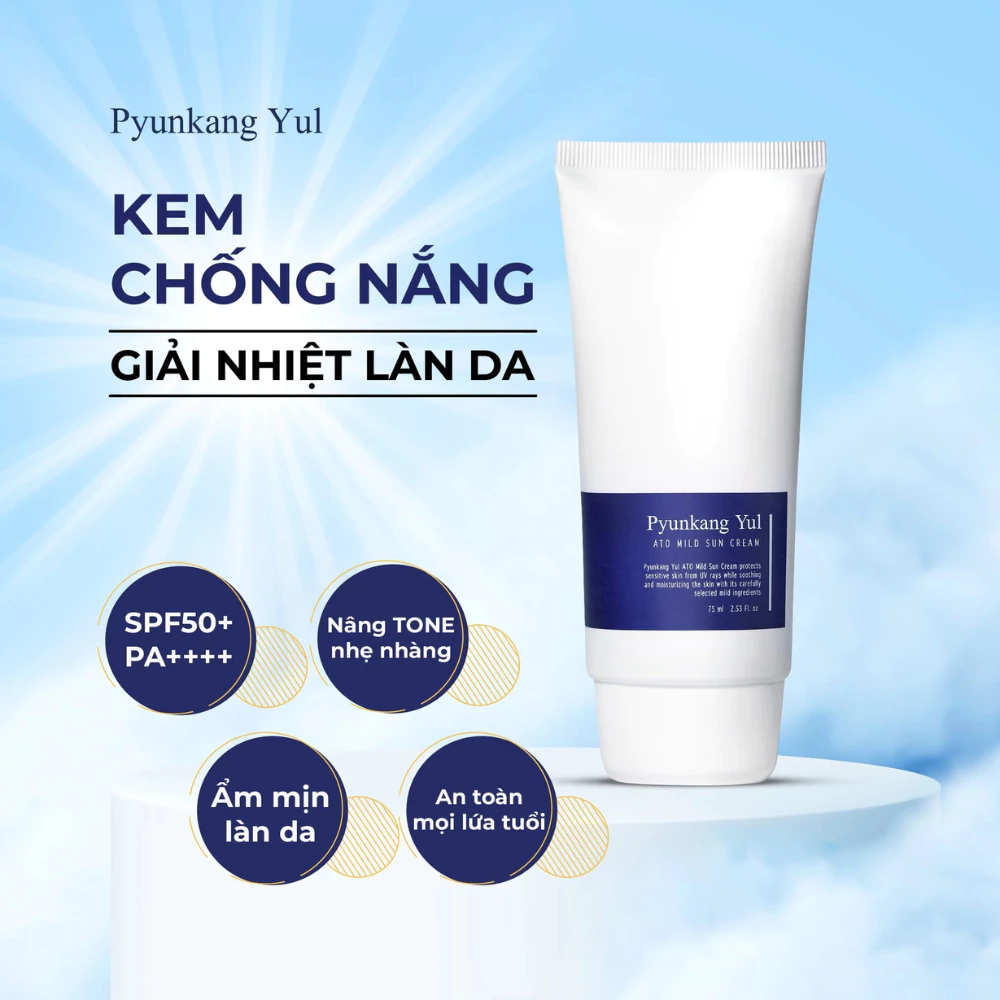 Kem chống nắng Pyunkang Yul phục hồi cho da nhạy cảm 75ml