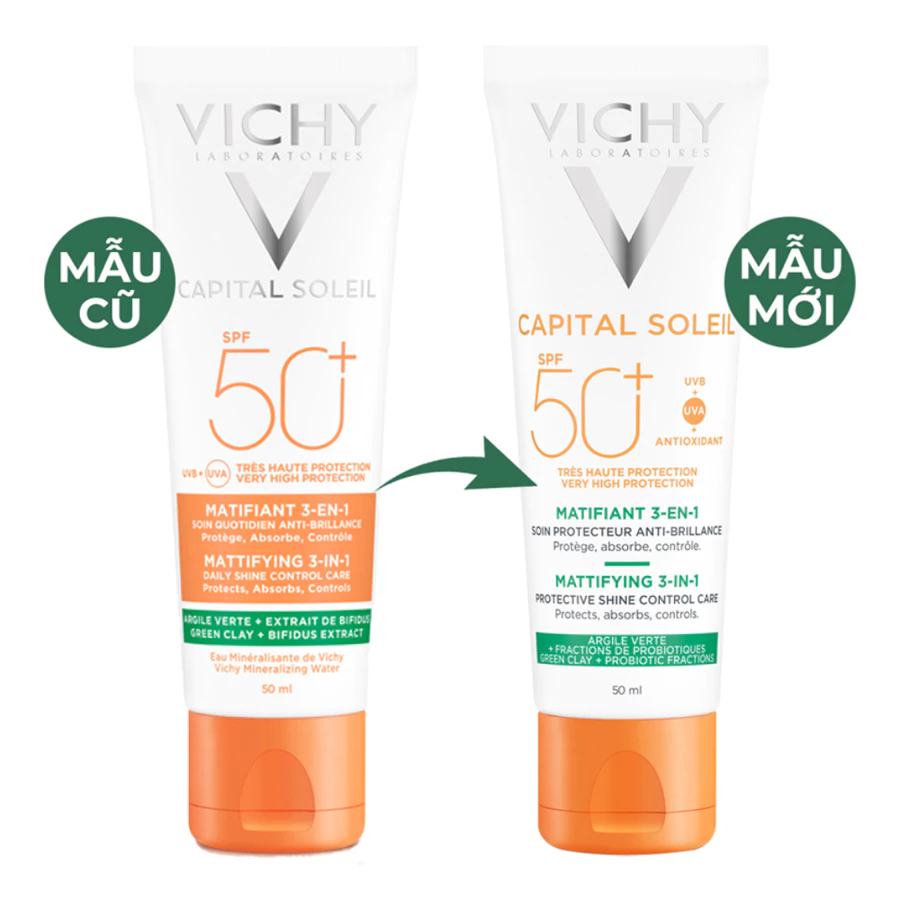 Kem chống nắng Vichy chống bụi mịn cho da dầu mụn 50ml