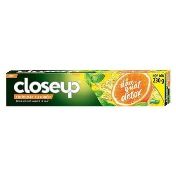 Kem đánh răng Closeup thơm mát tự nhiên dầu quất Detox 230g