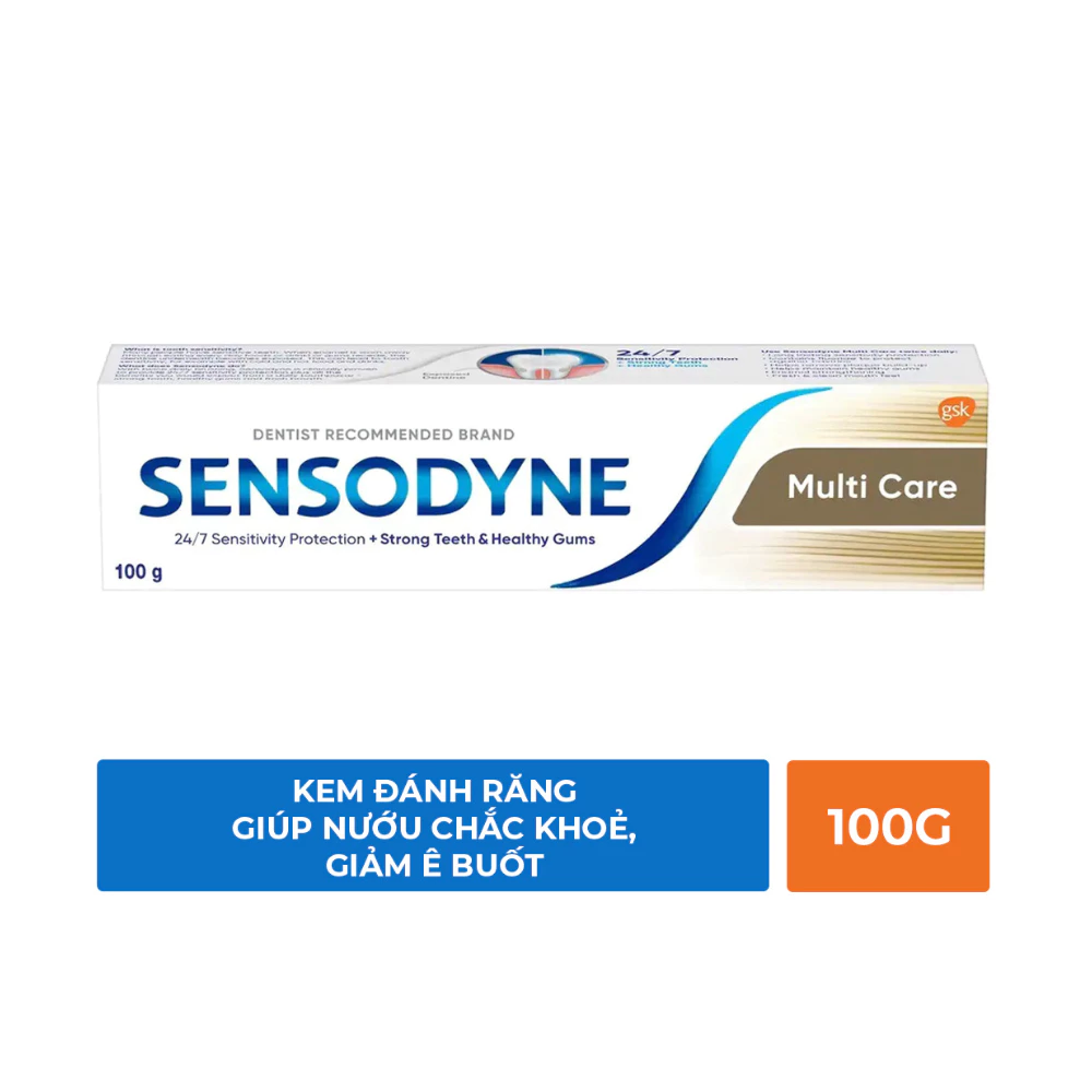 Kem đánh răng Sensodyne Multi Care giúp nướu răng chắc khỏe 100g