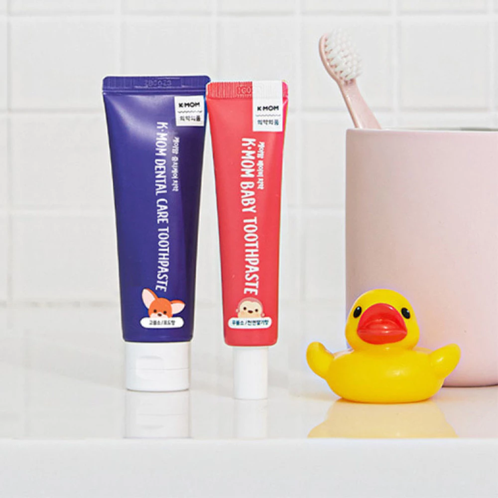 Kem đánh răng trẻ em ít flouride K-Mom 3-8 tuổi vị nho (50g)