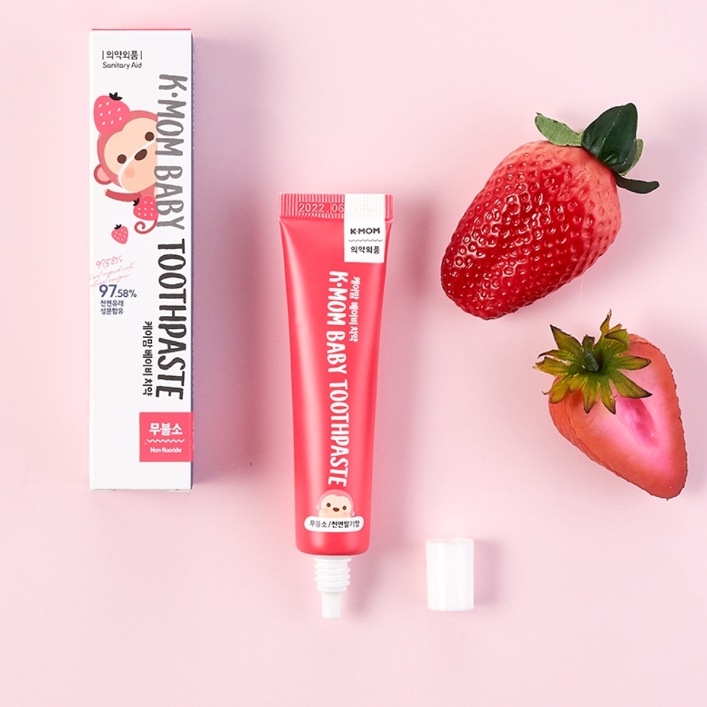 Kem đánh răng trẻ em không chứa flouride K-mom 6-36 tháng (30g)