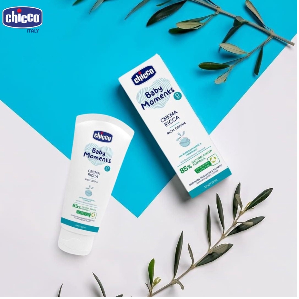 Kem dưỡng ẩm chứa Omega và vitamin E Chicco 100ml