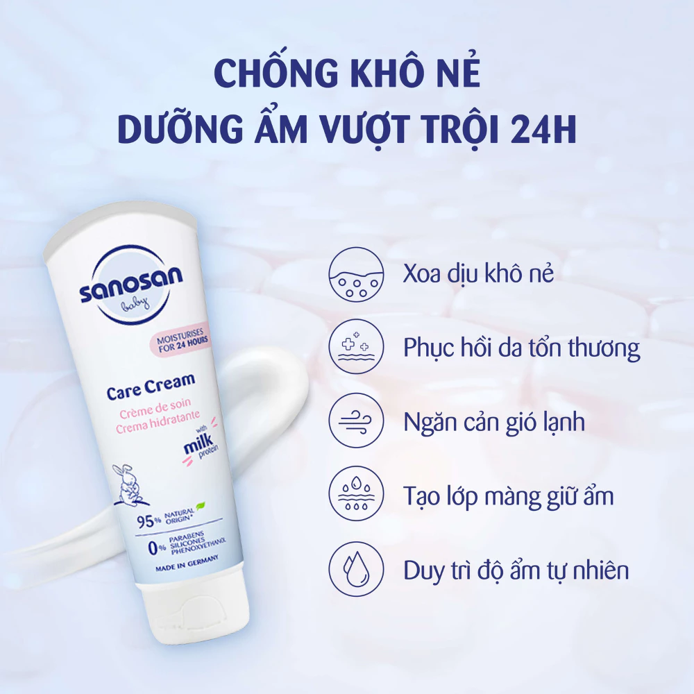 Kem dưỡng ẩm dành cho bé Sanosan 100ml