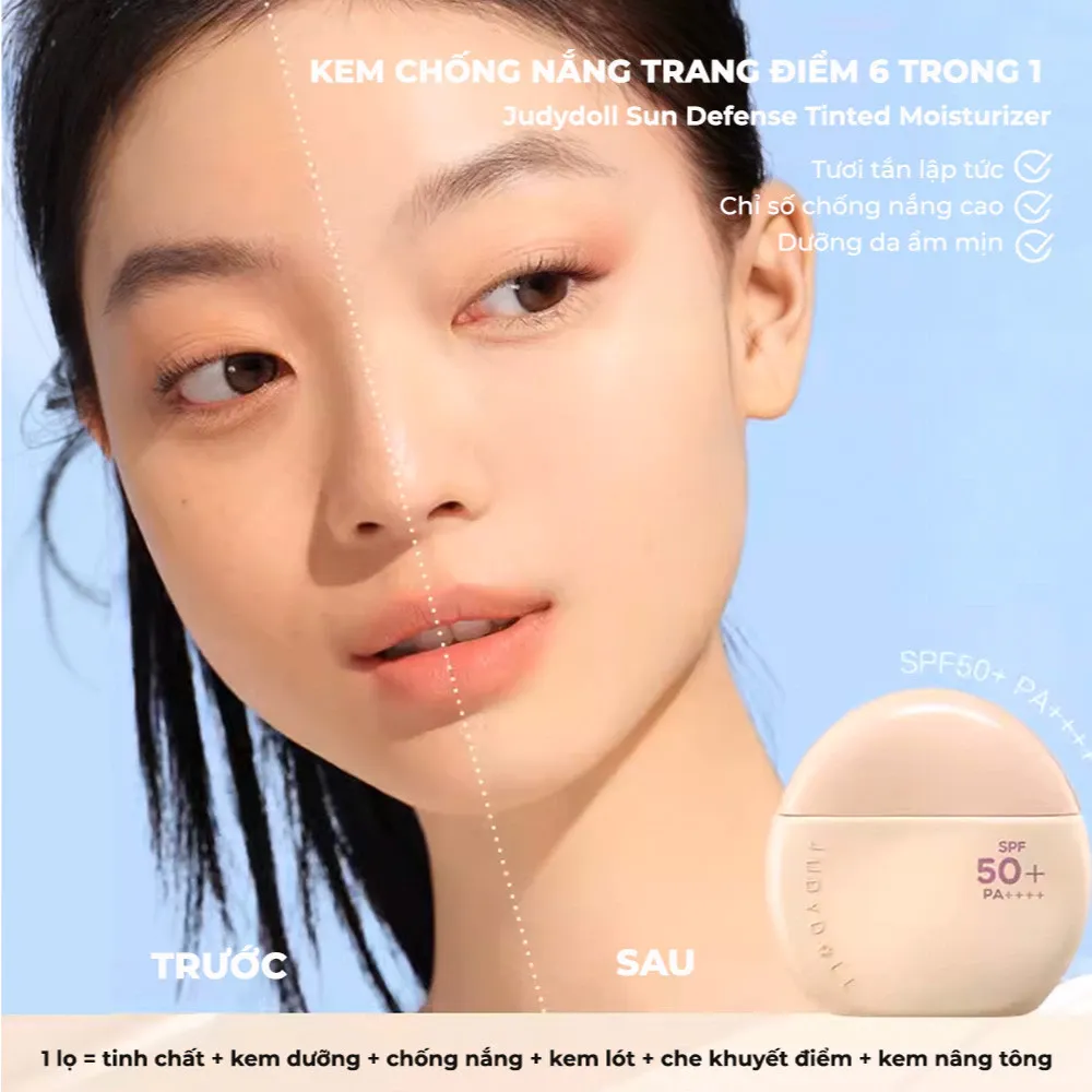 Kem dưỡng chống nắng Judydoll 40g (nhiều màu)