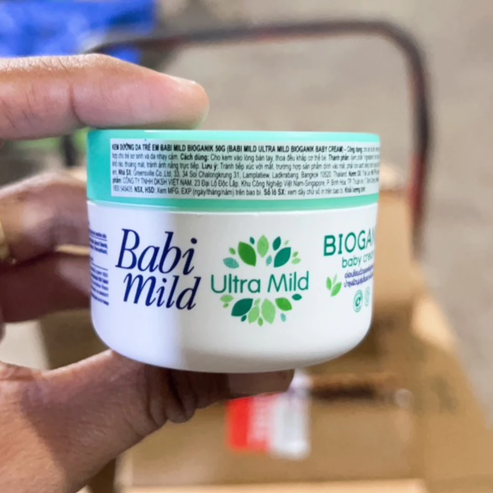 Kem dưỡng da cho bé Babi Mild Pure Natural 50g