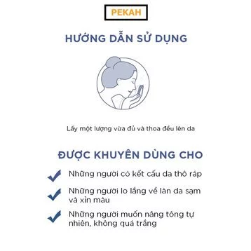 Kem dưỡng Pekah làm sáng và nâng tông da 50ml