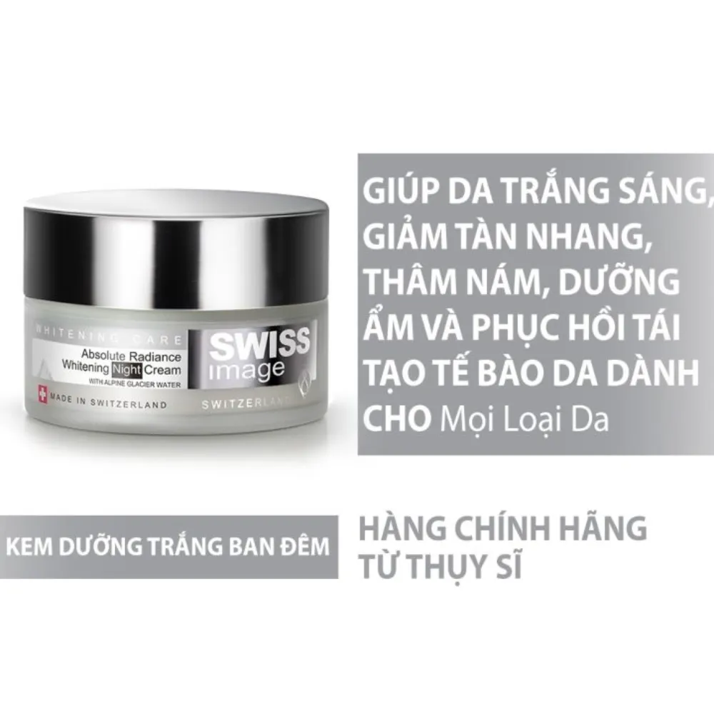 Kem dưỡng sáng da ban đêm Swiss Image 50ml