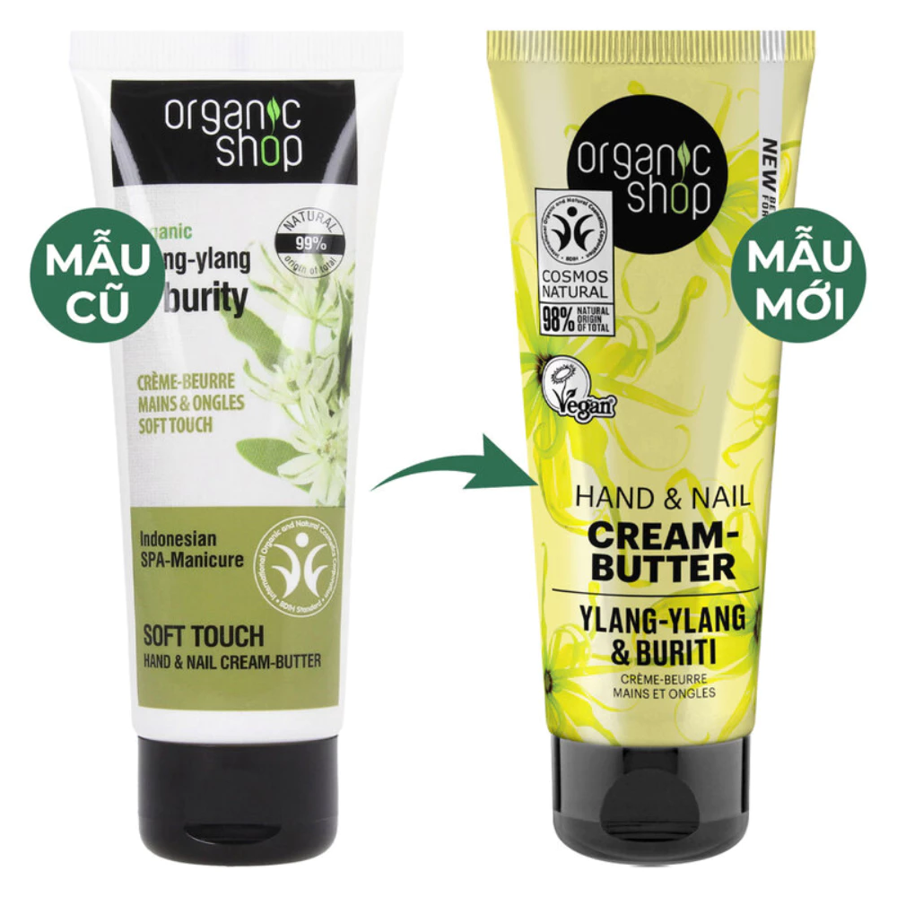 Kem dưỡng tay & móng Organic Shop 75ml