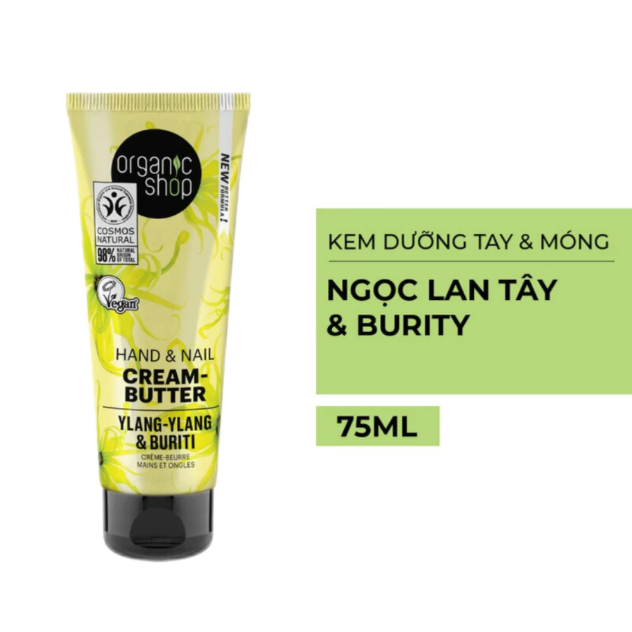 Kem dưỡng tay & móng Organic Shop 75ml