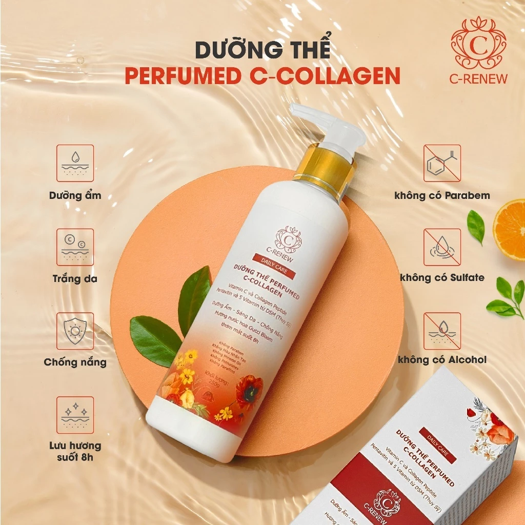 Kem dưỡng thể hương nước hoa chống nắng C-Renew 250g