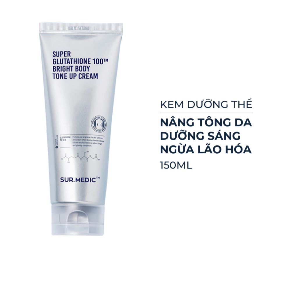 Kem dưỡng thể Sur.Medic+ sáng da & nâng tông 150ml