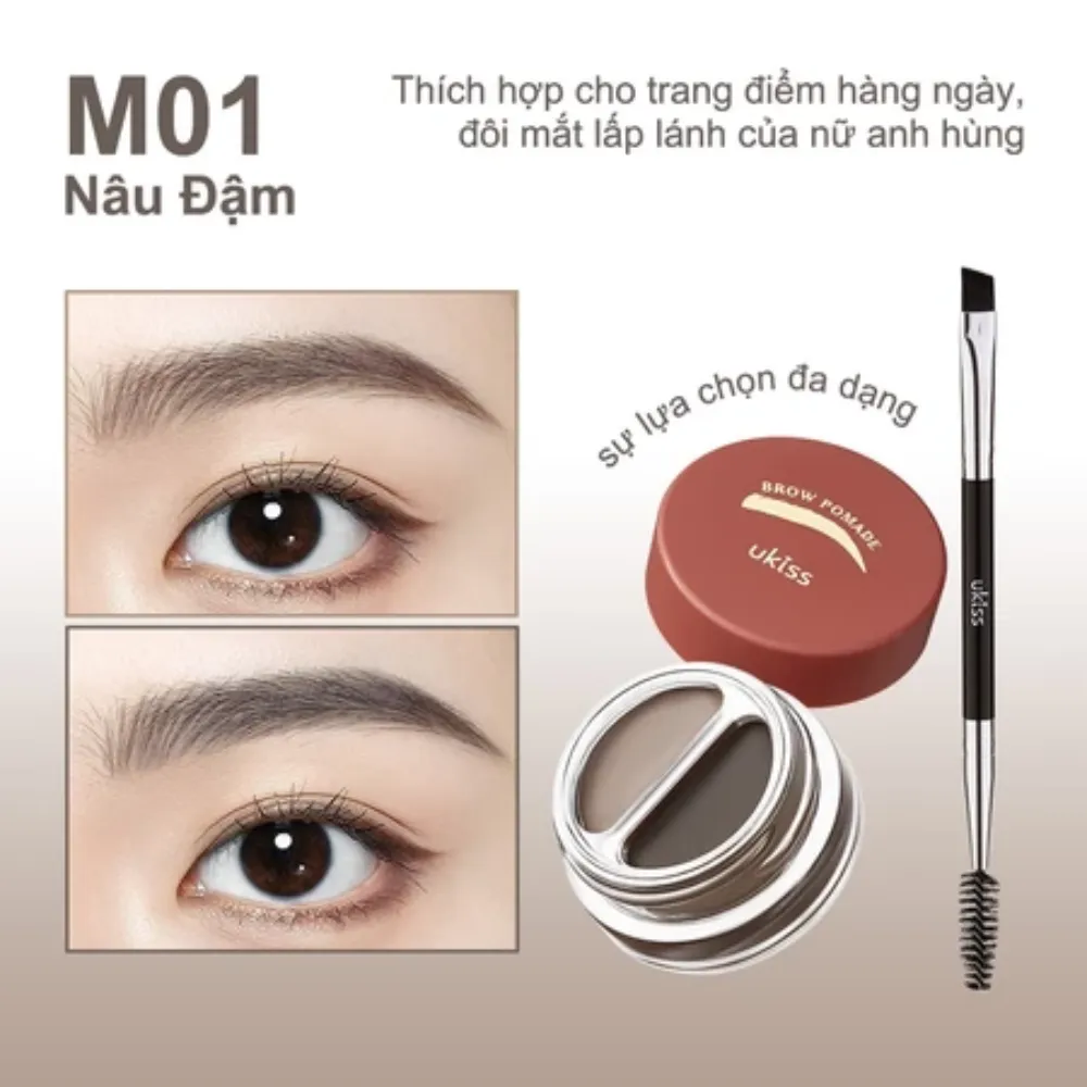 Kem lông mày Ukiss Mousse 2.5g (nhiều màu)