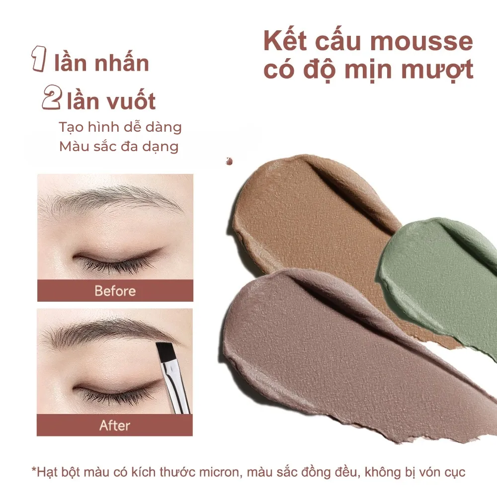Kem lông mày Ukiss Mousse 2.5g (nhiều màu)
