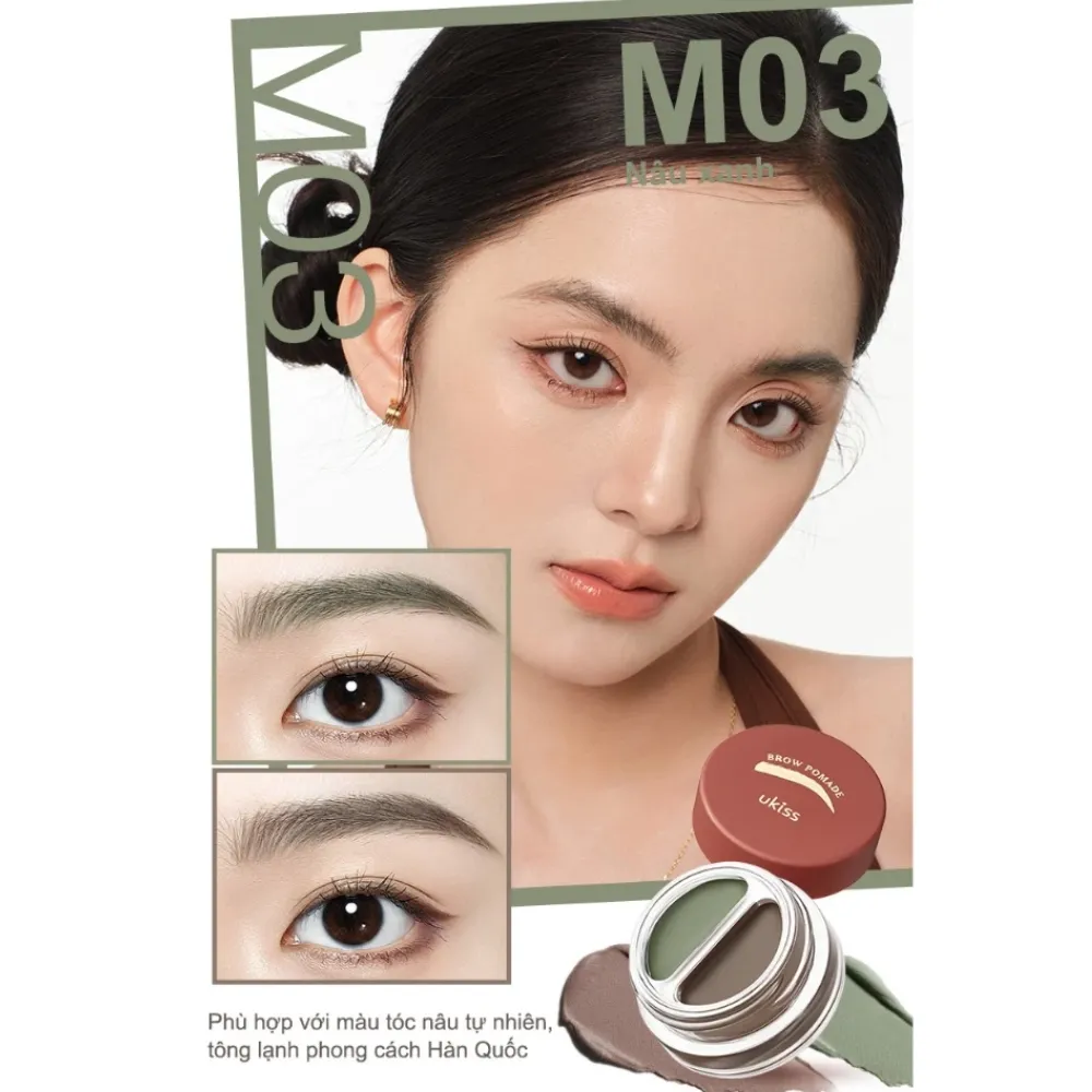 Kem lông mày Ukiss Mousse 2.5g (nhiều màu)
