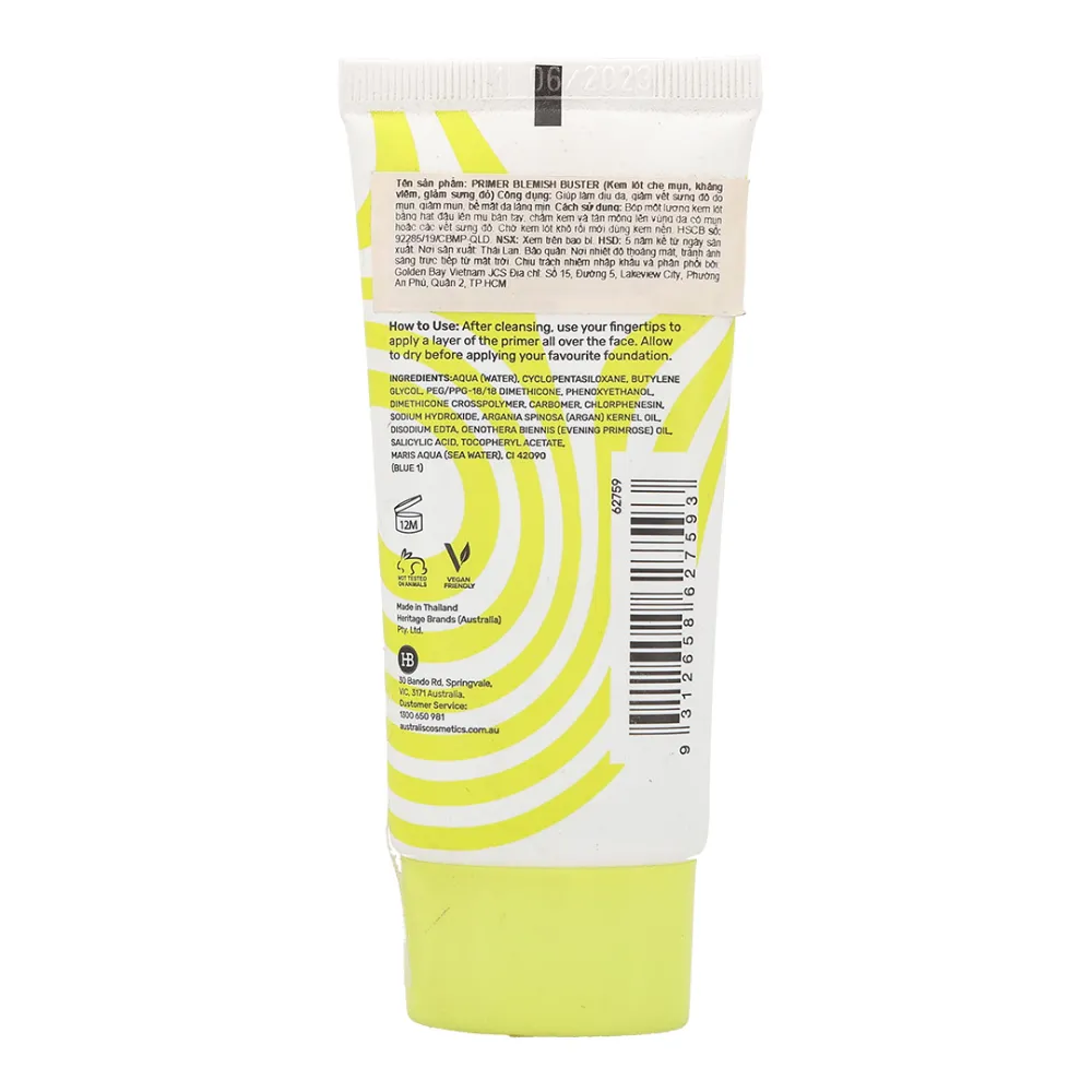 Kem lót Australis che mụn giảm sưng 30ml