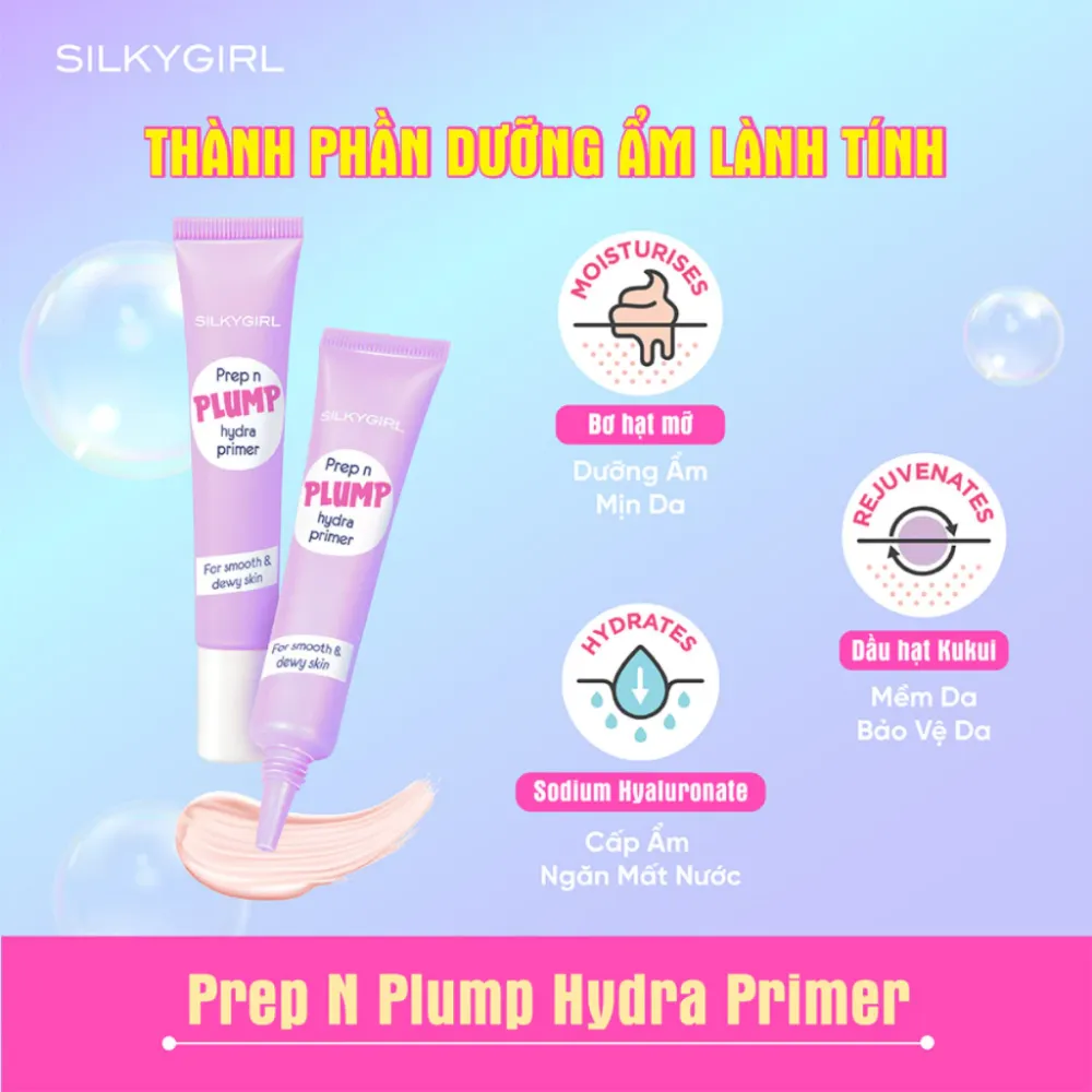 Kem lót Silkygirl cấp ẩm căng bóng 15ml