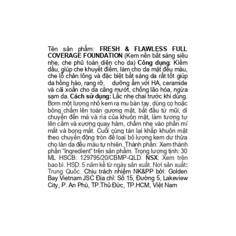 Kem nền Australis bắt sáng che phủ cao 30ml