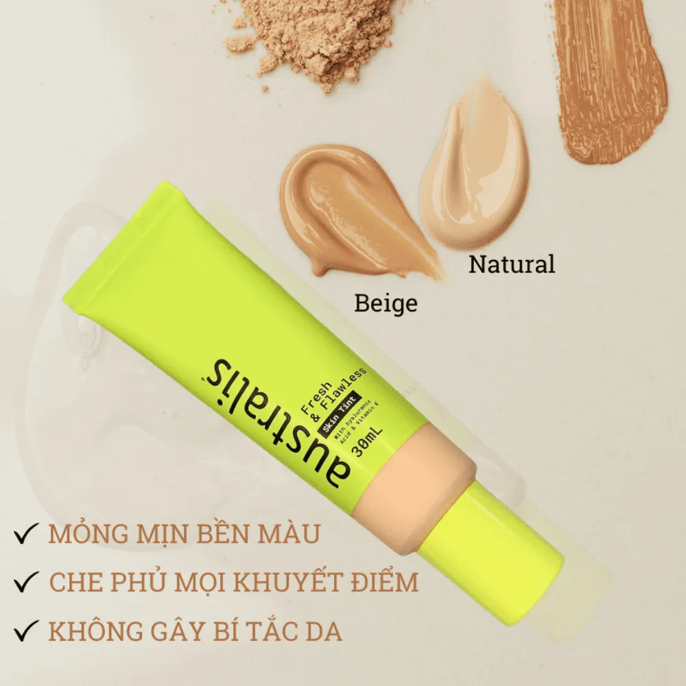 Kem nền Australis sáng mỏng mịn 30ml